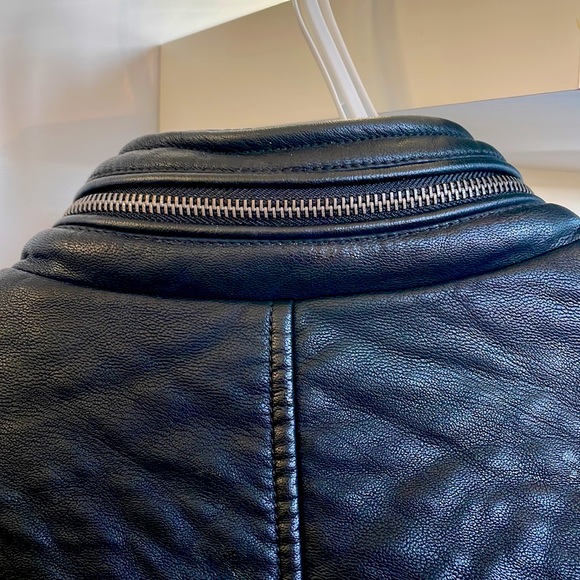 Black Vegan Leather Jacket - Picture 3 of 8